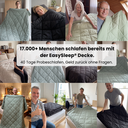 EasySleep® Decke – Die schnelltrocknende 2-in-1 Bettdecke, die Bettwäsche überflüssig macht.