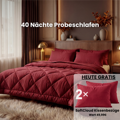 EasySleep® Decke – Die schnelltrocknende 2-in-1 Bettdecke, die Bettwäsche überflüssig macht.
