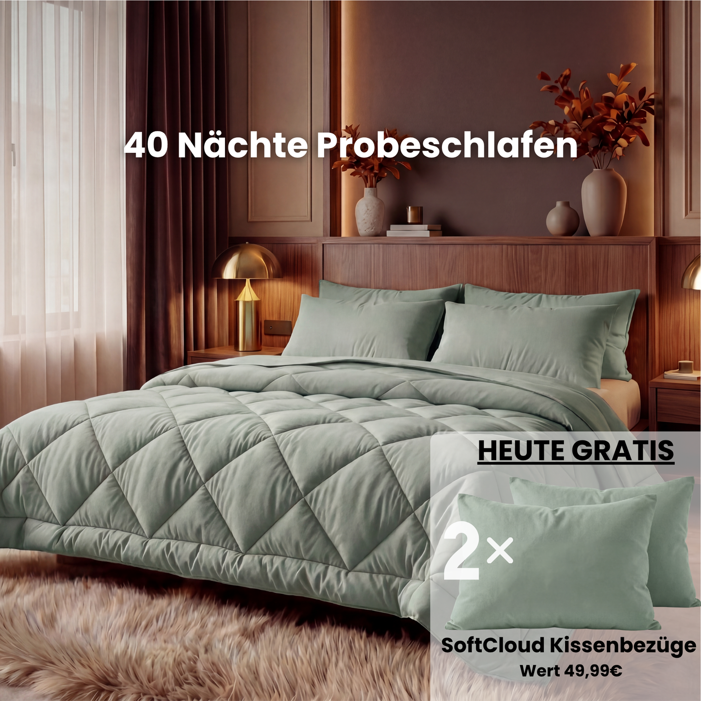 EasySleep® Decke – Die schnelltrocknende 2-in-1 Bettdecke, die Bettwäsche überflüssig macht.