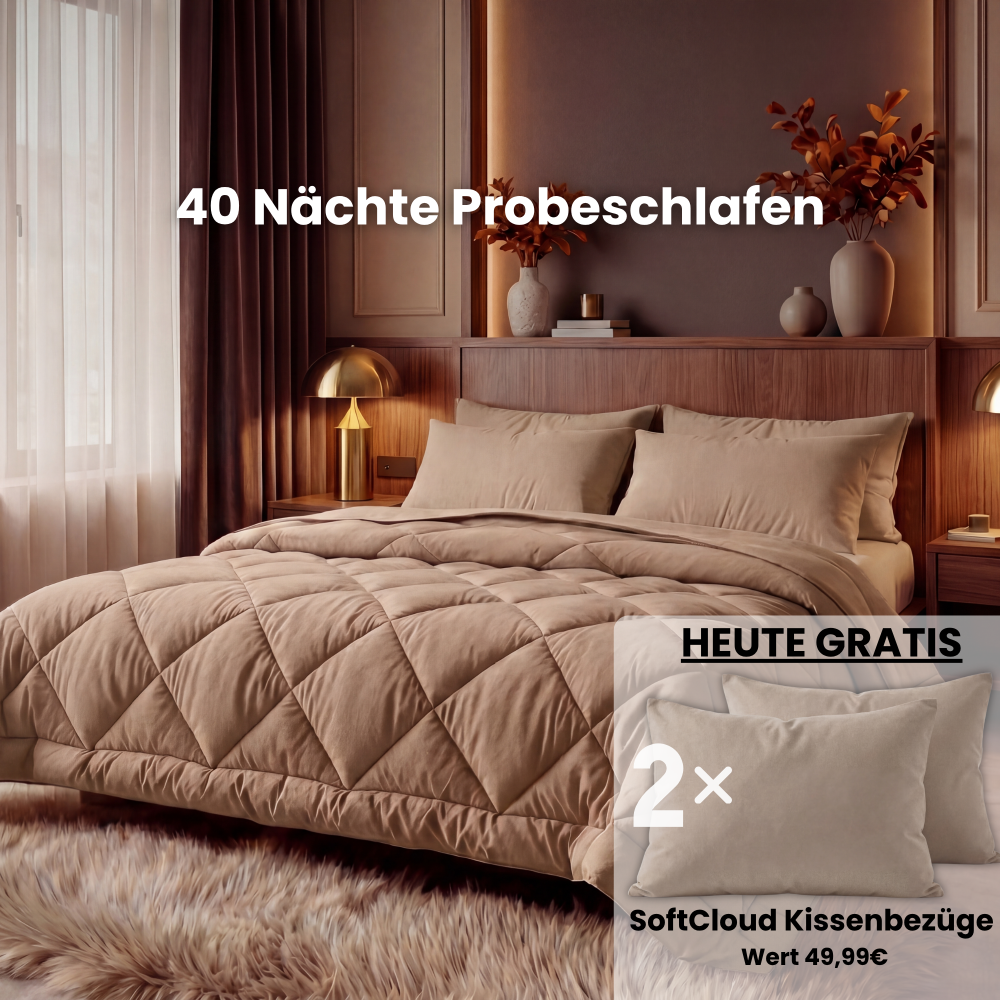 EasySleep® – 2-in-1 Ganzjahresdecke. Schnelltrocknend & ohne Bettwäsche