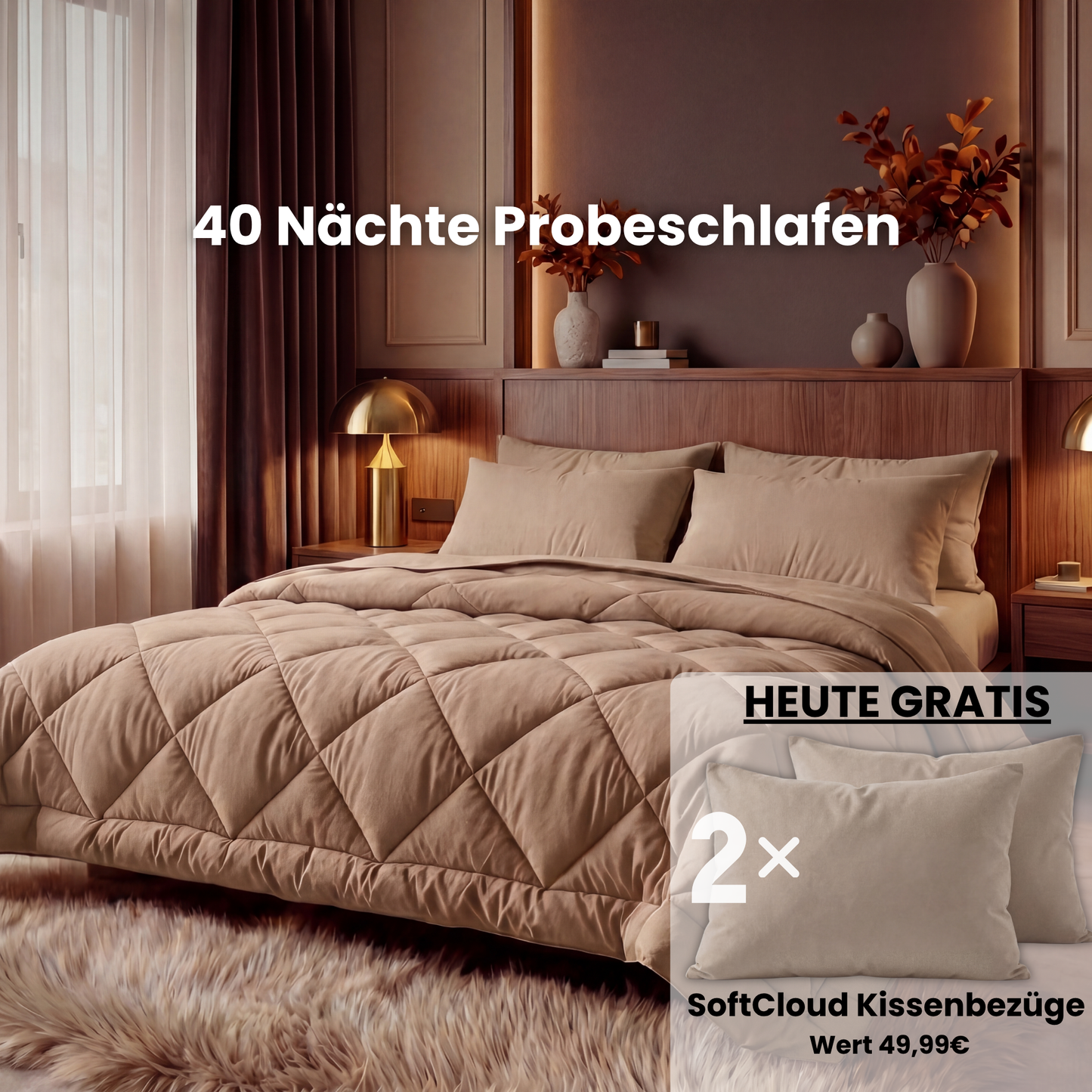 EasySleep® Decke – Die schnelltrocknende 2-in-1 Bettdecke, die Bettwäsche überflüssig macht.