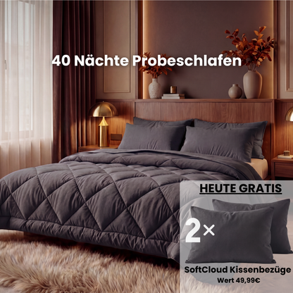 EasySleep® Decke – Die schnelltrocknende 2-in-1 Bettdecke, die Bettwäsche überflüssig macht.