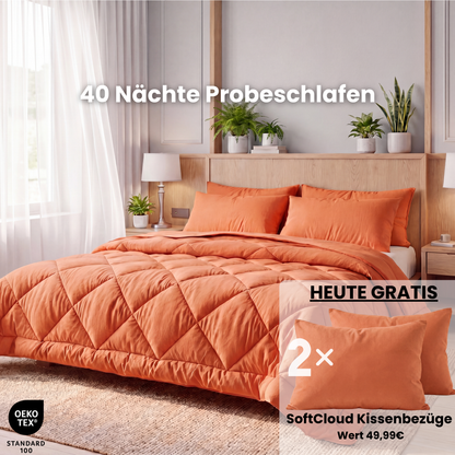 EasySleep® Decke – Die schnelltrocknende 2-in-1 Bettdecke, die Bettwäsche überflüssig macht.