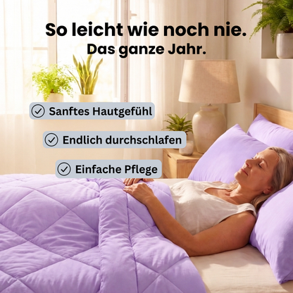 EasySleep® Decke – Die schnelltrocknende 2-in-1 Bettdecke, die Bettwäsche überflüssig macht.