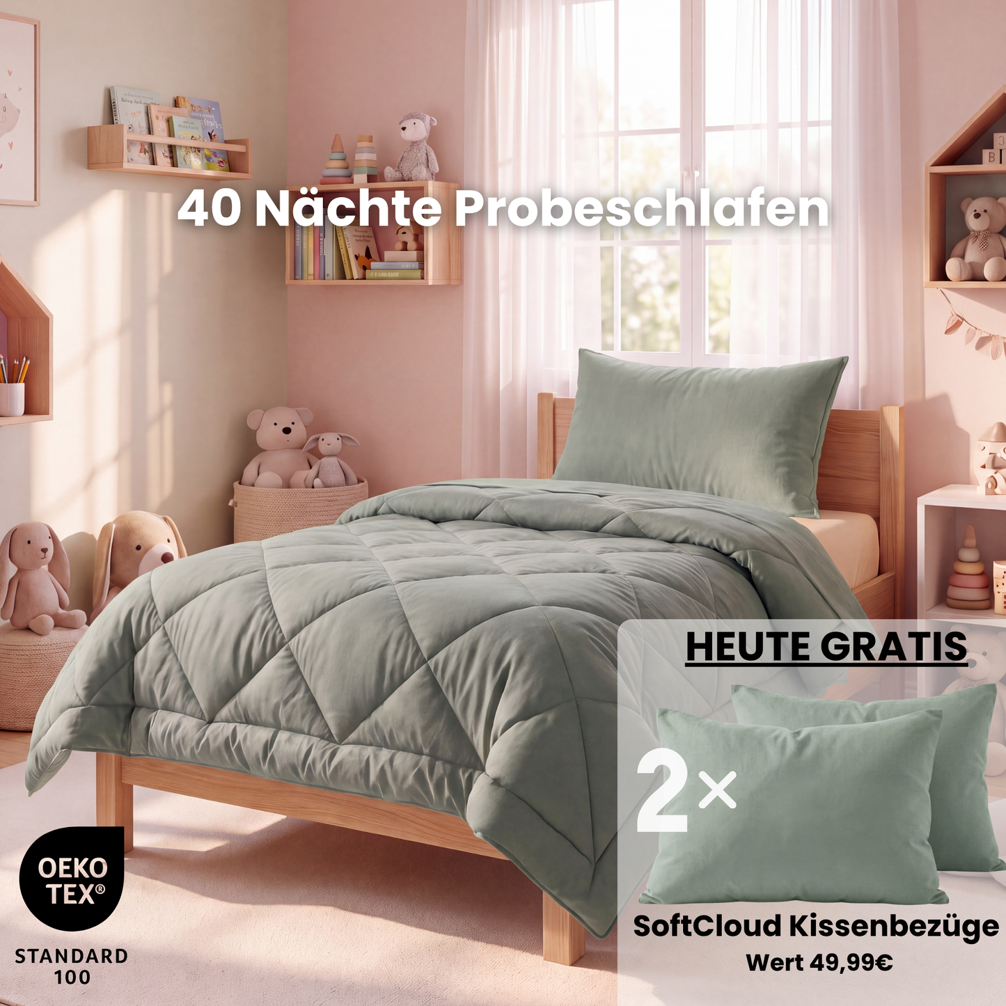 EasySleep® Kidsdecke – Die schnelltrocknende 2-in-1 Bettdecke, die Bettwäsche überflüssig macht. (Kopie)