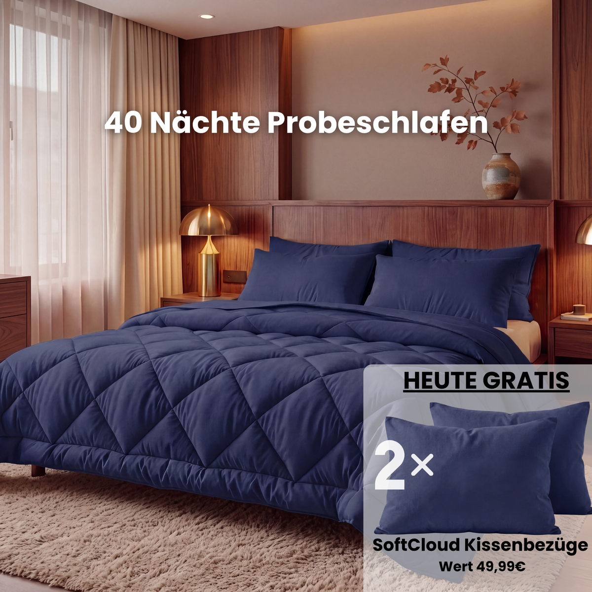 EasySleep® – 2-in-1 Ganzjahresdecke. Schnelltrocknend & ohne Bettwäsche