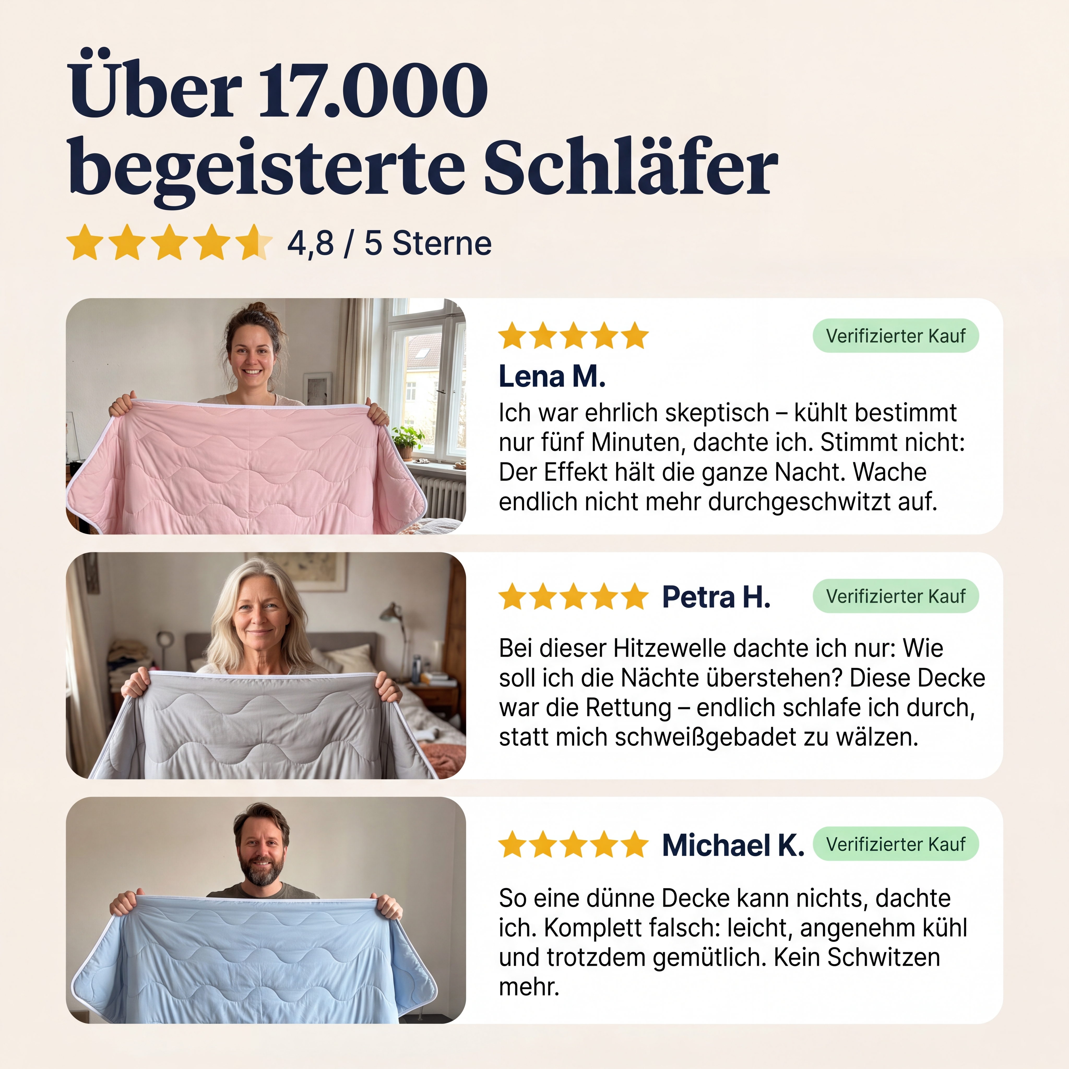 MagicSleep® Decke – Kühlende Eisdecke für heiße Sommernächte