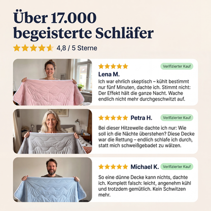 MagicSleep® Decke – Kühlende Eisdecke für heiße Sommernächte