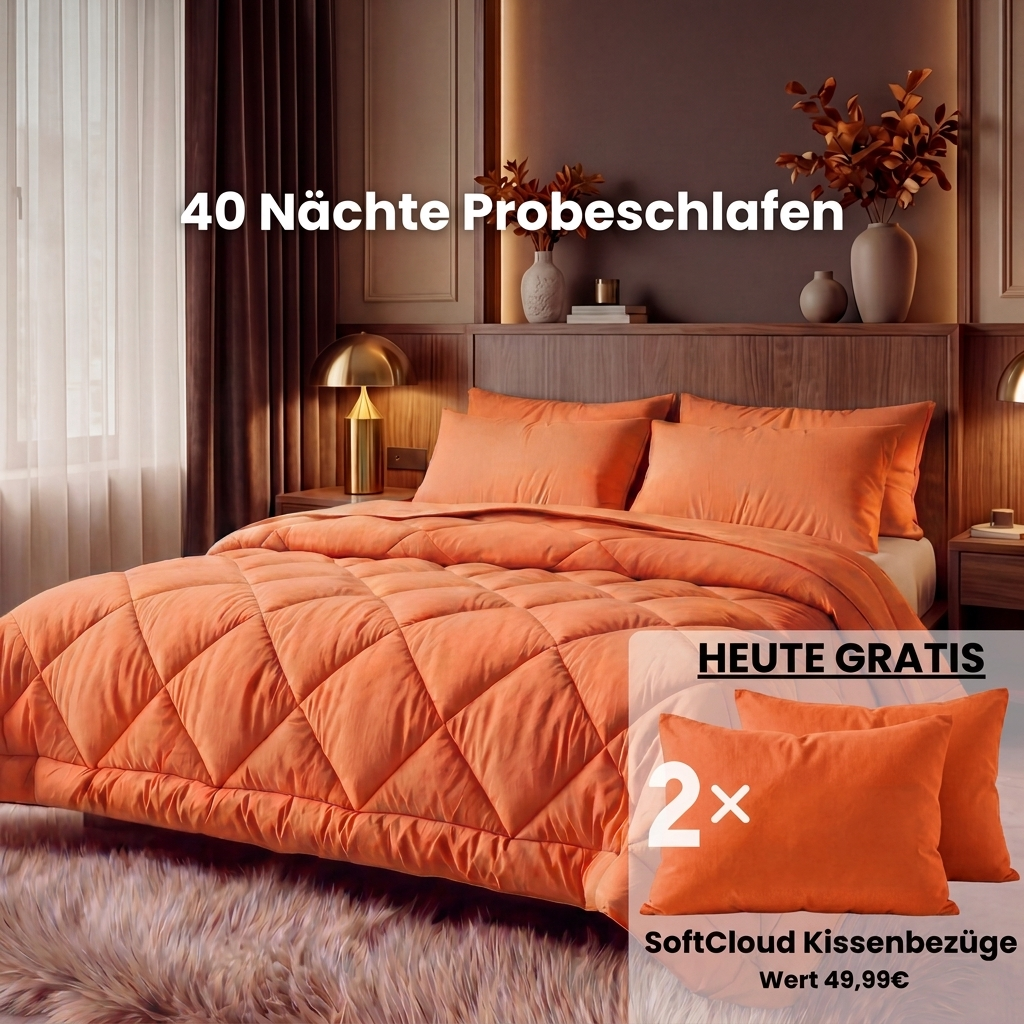 EasySleep® Decke – Die schnelltrocknende 2-in-1 Bettdecke, die Bettwäsche überflüssig macht.