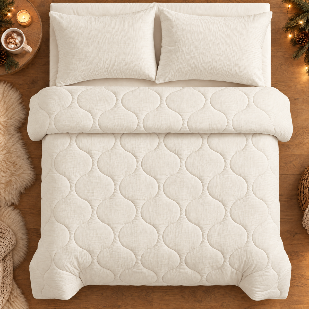 CozySleep® – Kuschelige 2-in-1 Musselin-Decke. Angenehm warm & komplet – Magic Splashy